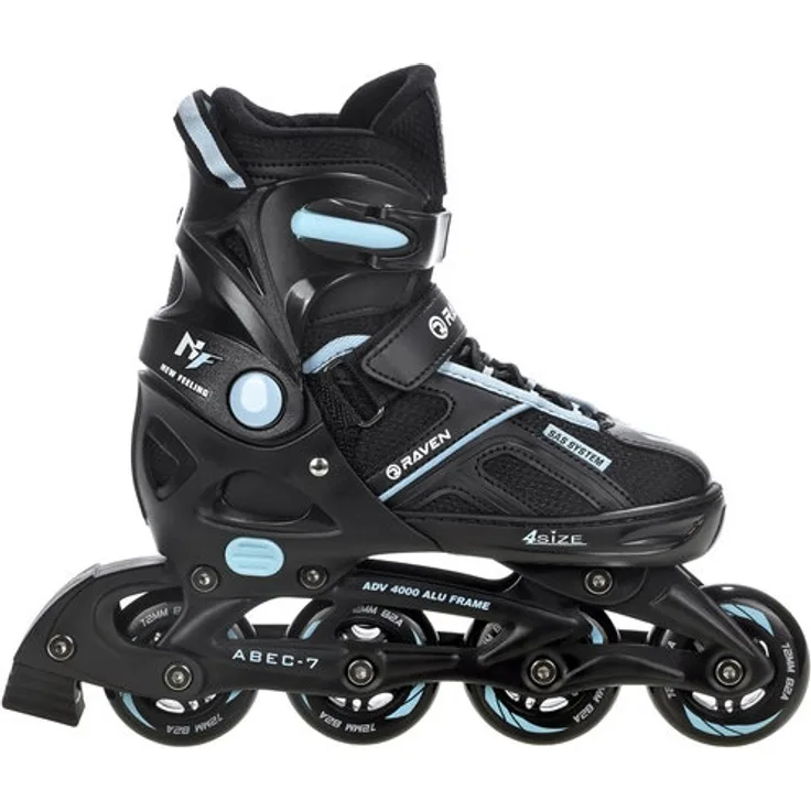 Raven Inliner Pulse Black/Cyan 37-40 verstellbar