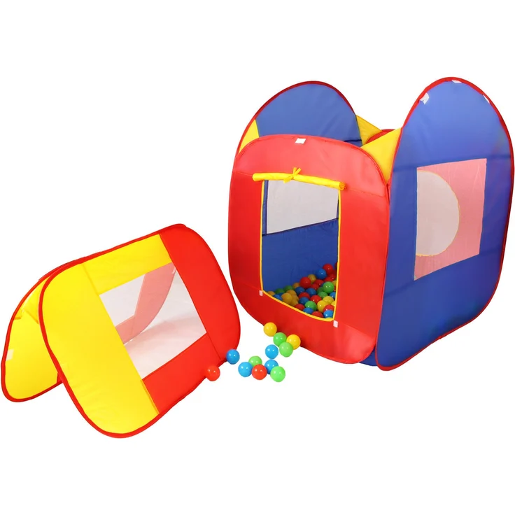 KIDUKU® Kinderspielzelt Bällebad Pop Up Spielzelt + 200 Bälle + Tasche für drinnen und draußen - Preisvergleich – Bild 7