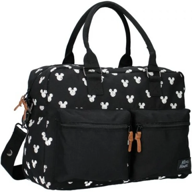 Wickeltasche mit Wickelunterlage | groß | Disney Fashion | verschiedene Motive Mickey Mouse Schwarz – Bild 1
