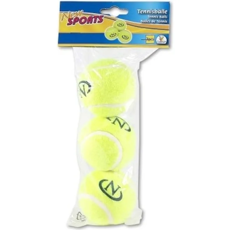 New Sports Tennisbälle 3 Stück im Beutel