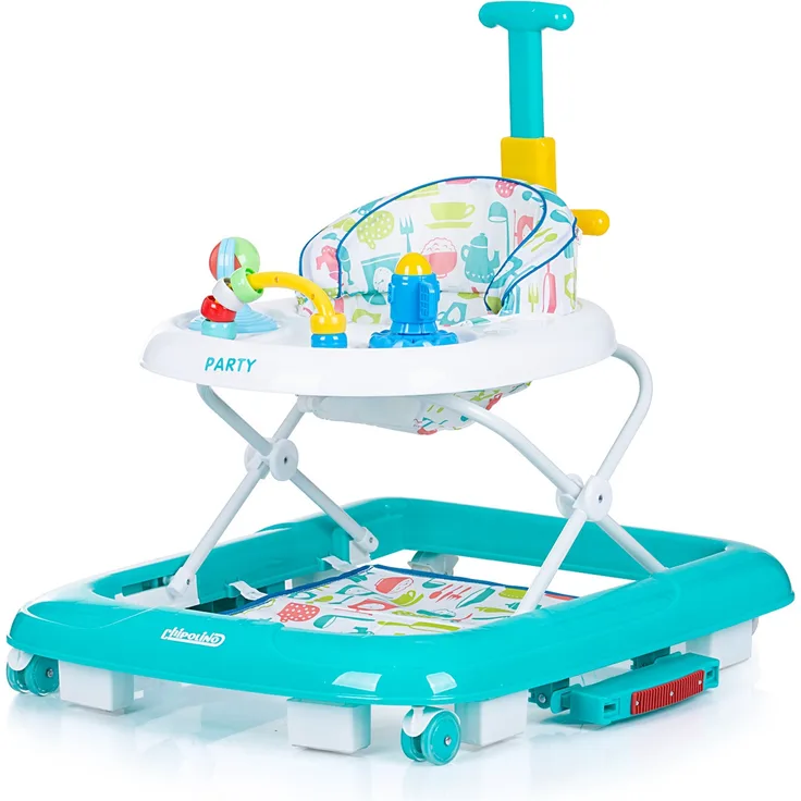 Chipolino Lauflernwagen 4 in 1 Party Wippe, höhenverstellbar, Stopper, klappbar grün