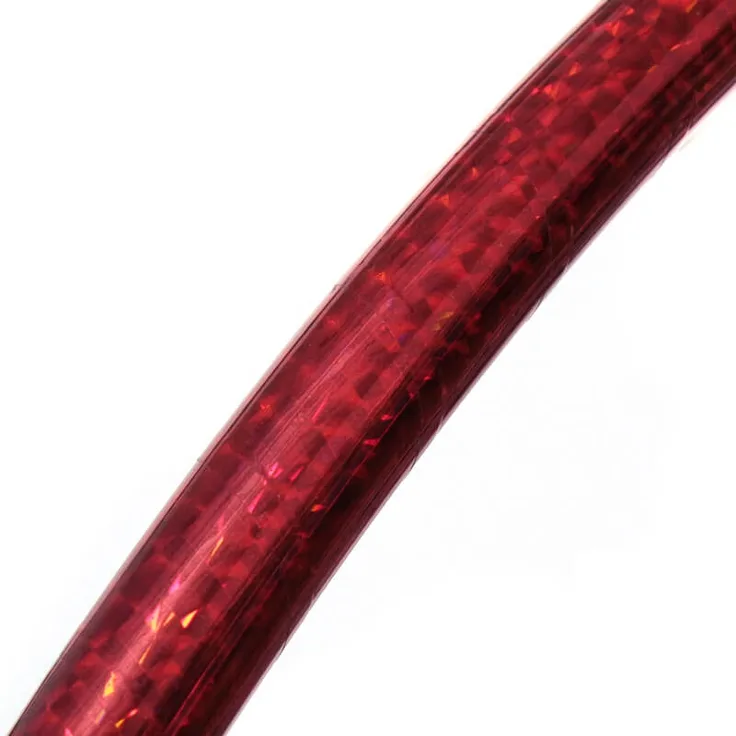 Zirkus Hula Hoop, Hologramm Farben, Ø 85cm Rot