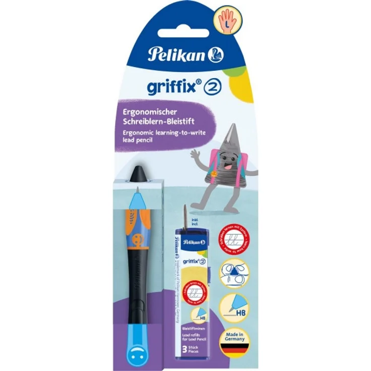 Pelikan Bleistift griffix® für Linkshänder Neon Black – Bild 1