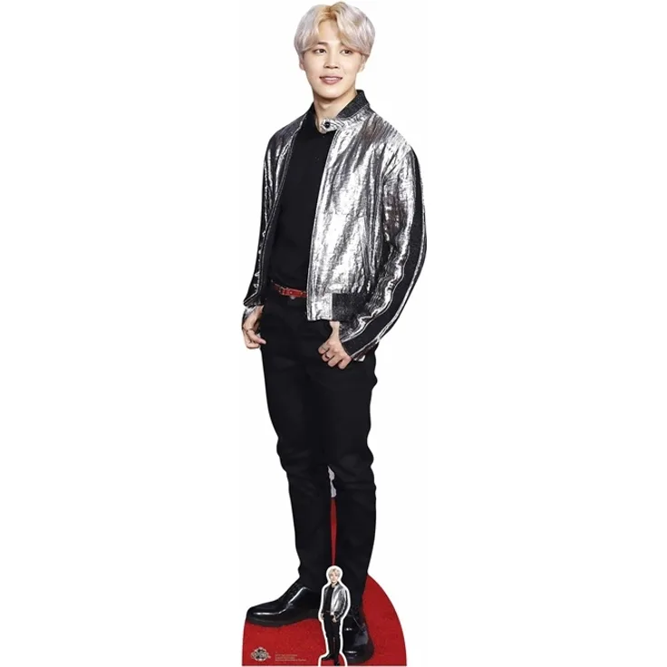 K-Pop Pappaufsteller (Stand Up) - BTS BANGTAN BOYS Park Ji-min (Jimin) Silver Jacket (174 cm)