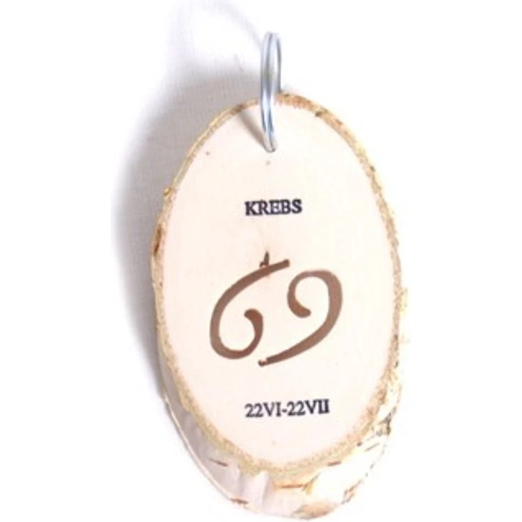 small foot 3661 - Sternzeichen Krebs, 1 Stück Anhänger, Holzscheibe, 7x5cm – Bild 1