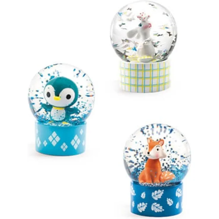 Mini Schneekugel. So wild (1 Stück) - DJECO DD03442, zufällige Auswahl