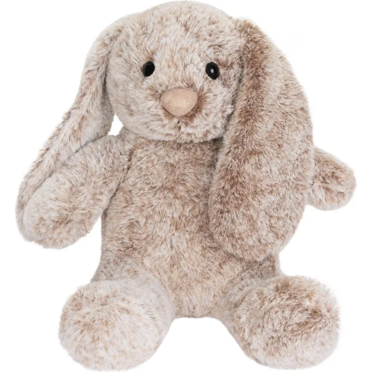 Kuscheltier Hase mit Schlappohren - 28cm großer Plüschhase für Kinder in Grau Braun