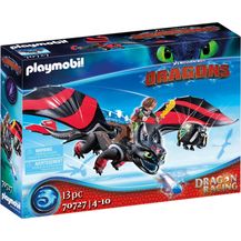 Bild für PLAYMOBIL Dragons 70727 'Dragon Racing: Hicks und Ohnezahn' 13 Teile