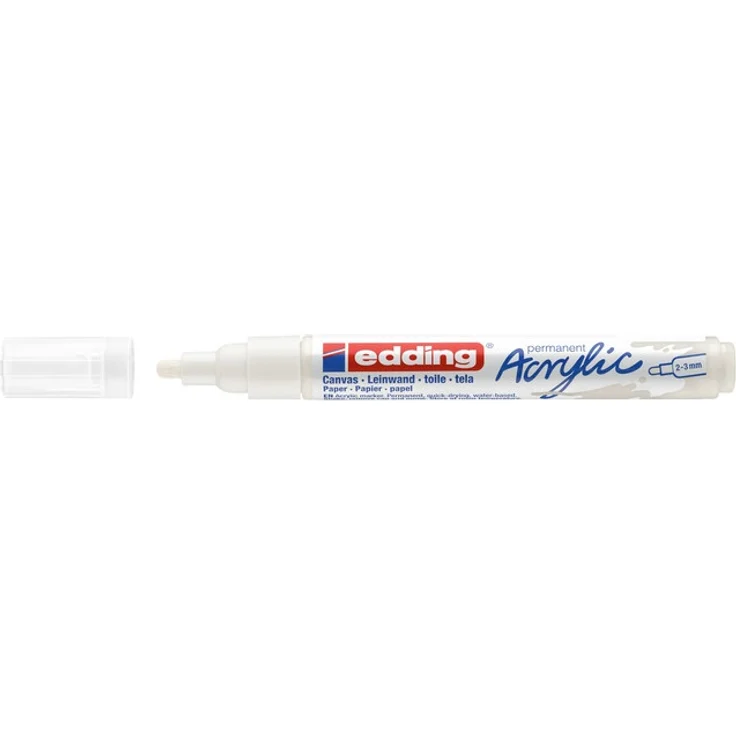 edding 5100 Acrylmarker medium verkehrsweiß - Preisvergleich – Bild 1