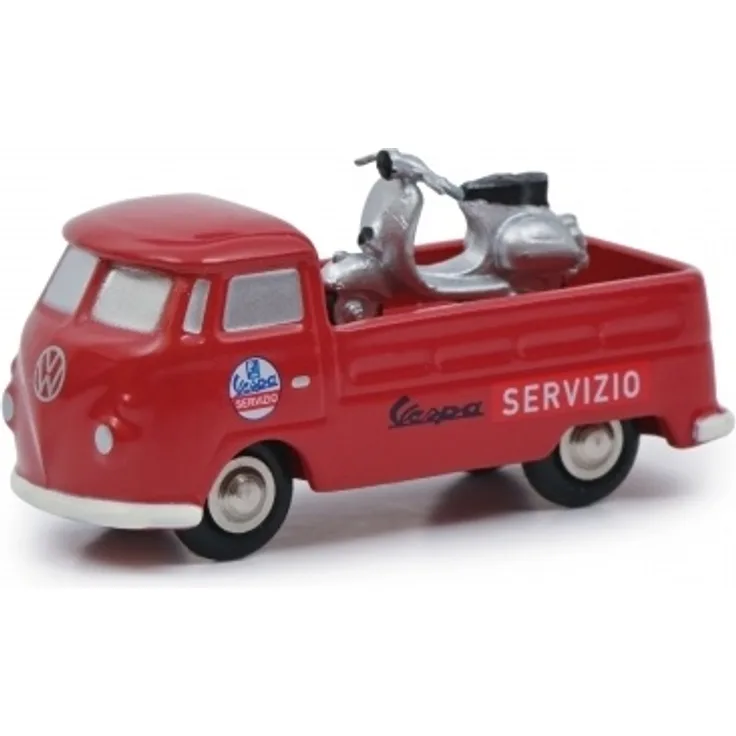 Marken u. Produkte 450563600 Pic. VW T1 Prit. VESPA SERV. rot