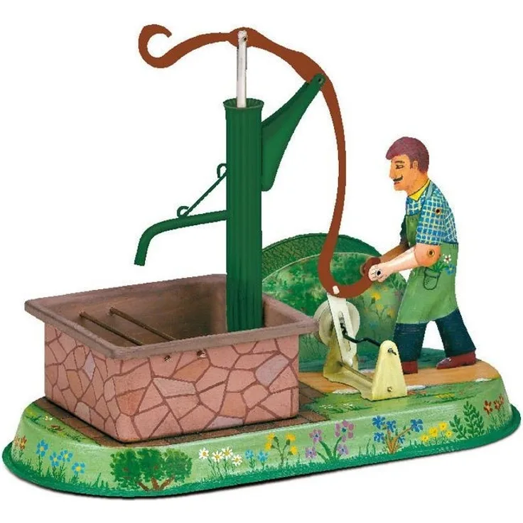 Wilesco 10900 Dorfbrunnen, Aufzugswerk