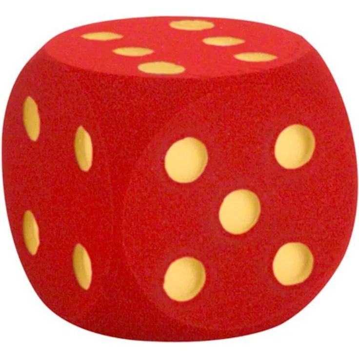 Schaumstoff-Würfel rot