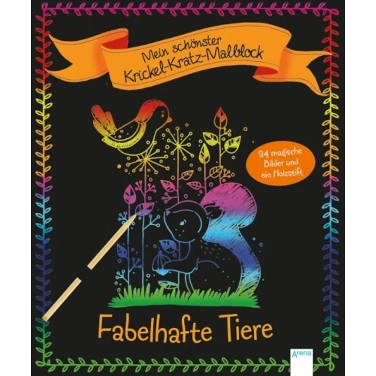 Dehmer Nicola Mein schönster Krickel Kratz Malblock Fabelhafte Tiere