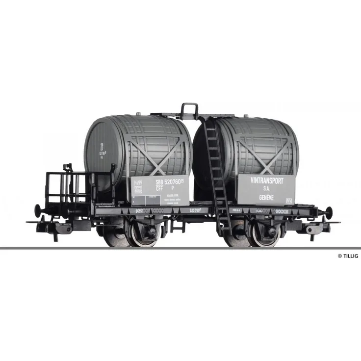 Tillig 76791 Weinfasswagen „Vintransport SA Genf“ der SBB - Spur H0
