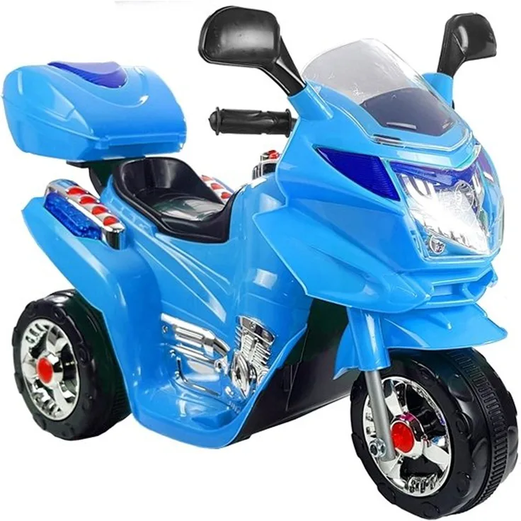 Kinder Elektro Trike Elektromotorrad 6 V blue m. Licht u. Sound Kindermotorrad elektrisch