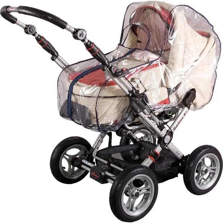 Sunnybaby 13595 Regenverdeck Folie für Kinderwagen, mit Reißverschluss