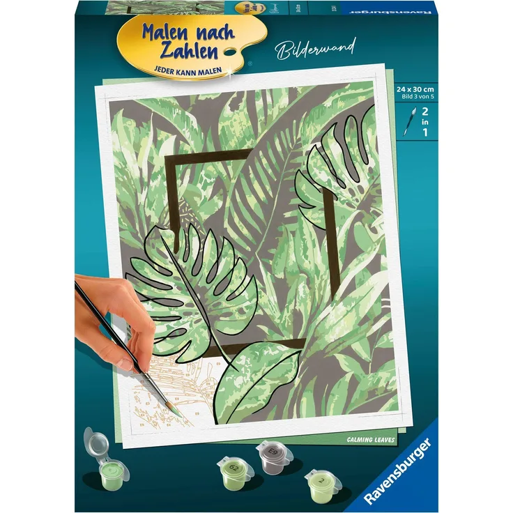 Ravensburger Malen nach Zahlen 20234 – Calming Leaves – ab 12 Jahren