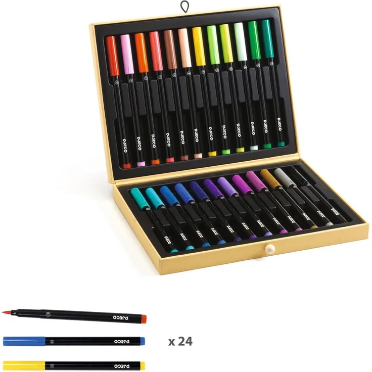 Djeco Farben: Filzstifte Box