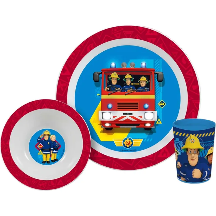 Frühstücksset - Feuerwehrmann Sam - 3-teilig