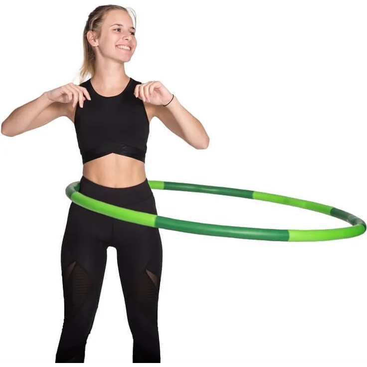 Hoopomania Light Hoop Schaumstoff Hula Hoop, 1. 2kg Grasshooper – Bild 1
