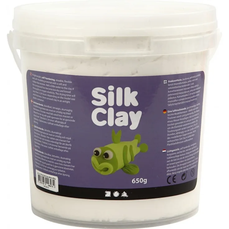 Silk Clay Weißes Modelliermaterial 650 Gr 1 Stück