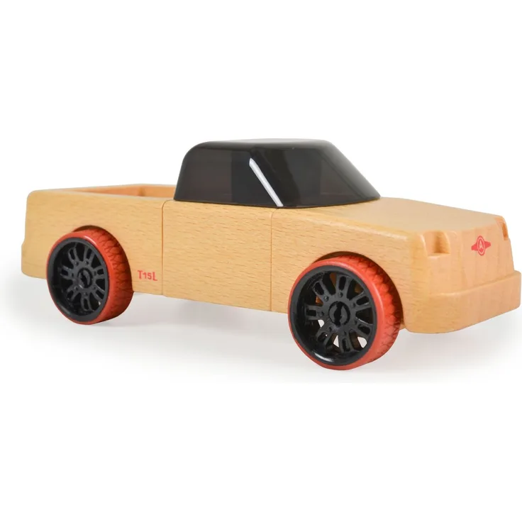 Moni Spielzeugautos Mini aus Buchenholz verschiedene Modelle, ab 4 Jahre schwarz