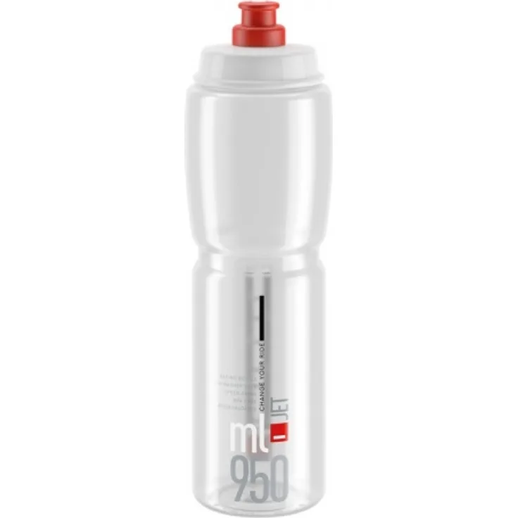 Elite Trinkflasche Jet klar/rot 950ml