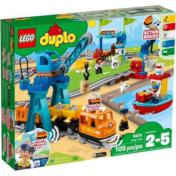 LEGO DUPLO 10875 'Güterzug', 105 Teile, ab 2 Jahren – Bild 3
