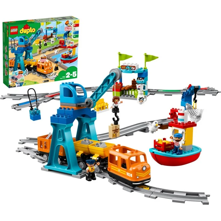 LEGO DUPLO 10875 'Güterzug', 105 Teile, ab 2 Jahren – Bild 1