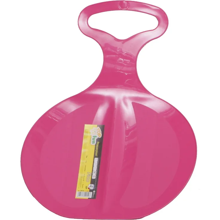 Kinderschlitten, Rutsch-Schlitten Free 198 aus Kunststoff mit Haltegriff rosa