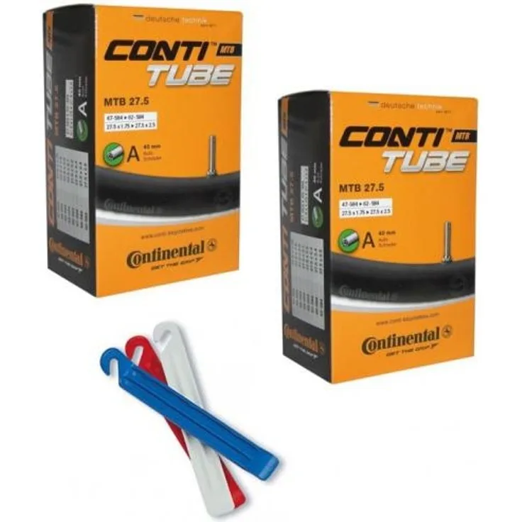 2x Continental Conti Schlauch MTB 27. 5 27. 5x1. 75/2. 40 Zoll 47/62-584 AV 40mm 1x Zefal Reifenheber 3 Stück