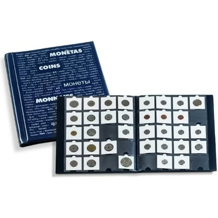 Münzrähmchen Album mit 10 Hüllen für je 20 Kartonrähmchen