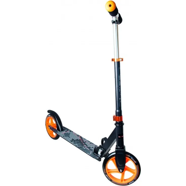 Muuwmi Stuntstep, Roller Junior, Fußbremse, Grau/Orange