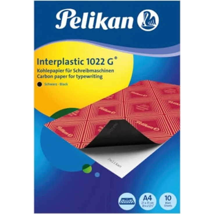 Kohlepapier Interplastic 1022G DINA4/10Blatt schwarz – Bild 1