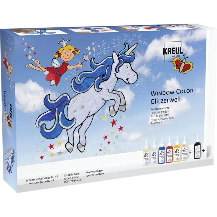 Kreul Window Color Glitzerwelt Set