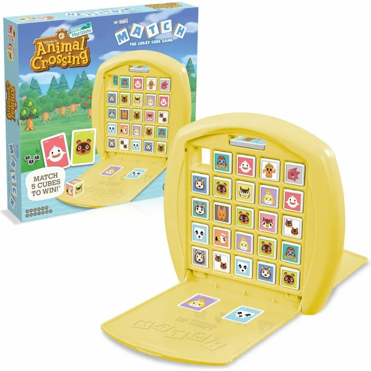Winning Moves 44950 - Top Trumps Match Animal Crossing, Strategiespiel