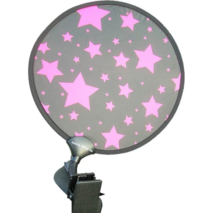 My Buggy Buddy MBBSHADEPKSTAR Sonnenschutz, rosa sterne