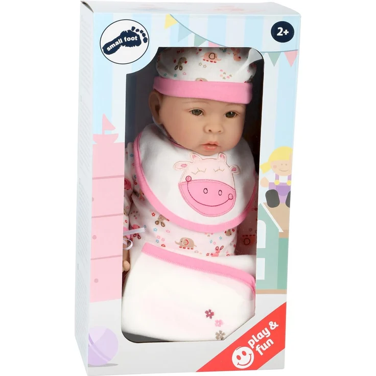 Small Foot 11237 Puppe Hanna inkl. ausziehbarer Bekleidung, Schnuller und weicher Kuscheldecke Spielzeug, Hannah - Preisvergleich – Bild 3