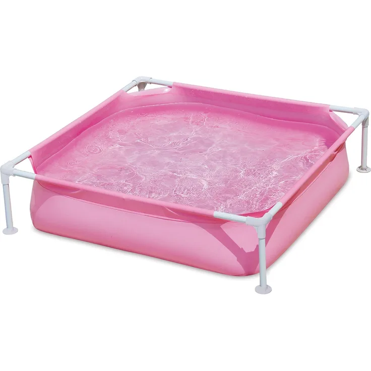 Summer Waves Swimming Pool Small Frame 122 x 122 x 30 cm Rosa (7776204)