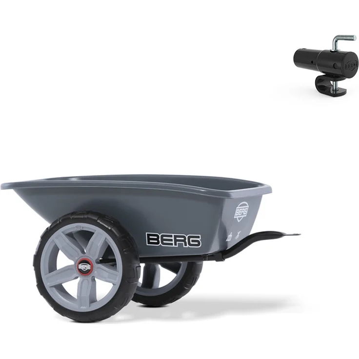 BERG Gokart Anhänger M für Reppy + Anhängerkupplung ZUBEHÖR – Bild 1