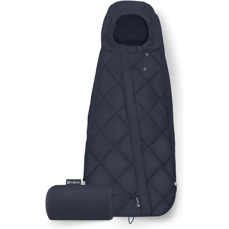 CYBEX Gold Fußsack Snøgga Mini 2, Für Babyschalen, Ab Geburt bis ca. 24 Monate, TOG 4, Ocean Blue (Blau)
