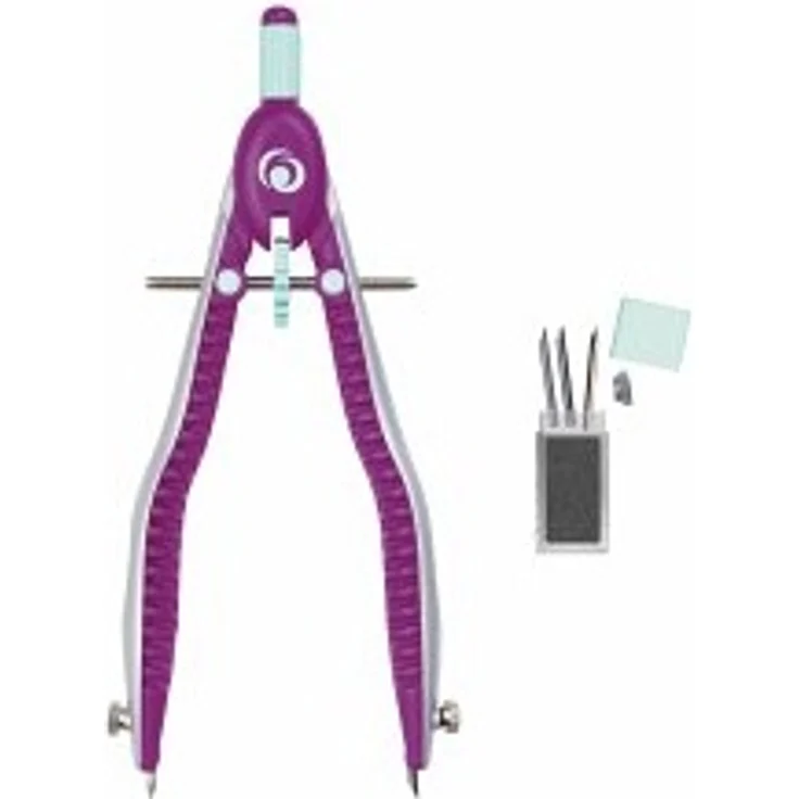 Herlitz 11122348 Schnellverstellzirkel My.Pen minze/pink 163 mm lang – Bild 1