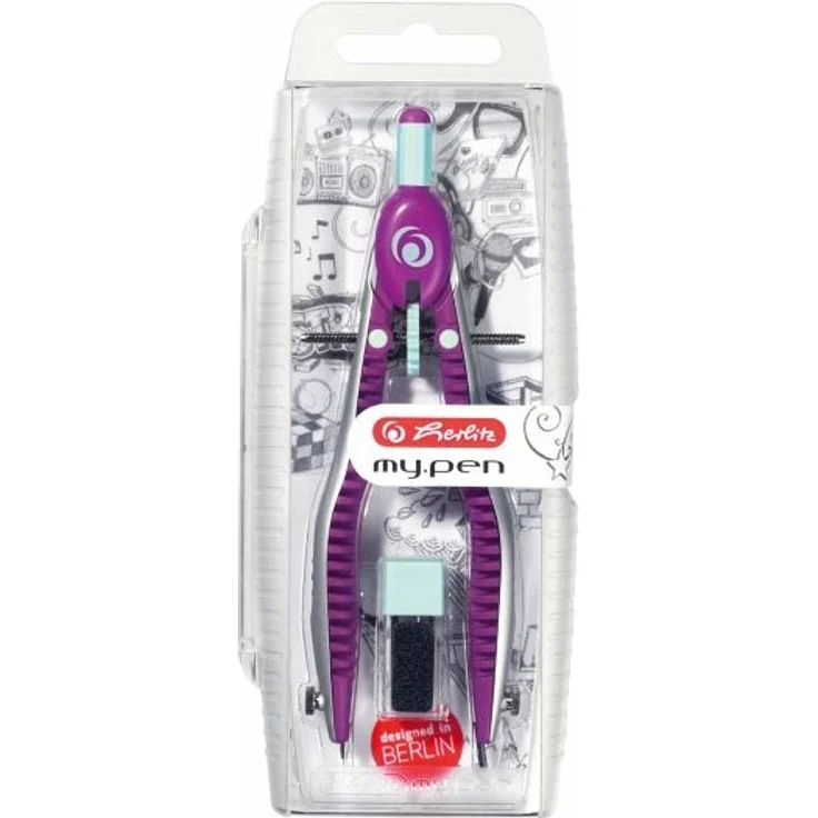 Herlitz 11122348 Schnellverstellzirkel My.Pen minze/pink 163 mm lang – Bild 2