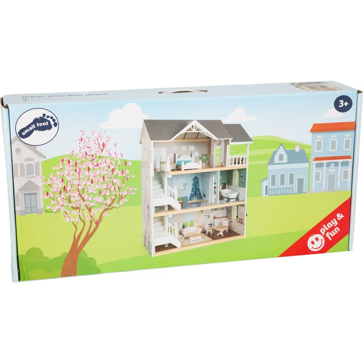 Small Foot 11802 'Puppenhaus Stadtvilla', ab 3 Jahren, 63 x 32 x 76 cm, aus Holz – Bild 11