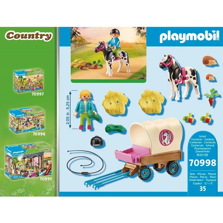 PLAYMOBIL Country 70998 'Ponykutsche', 35 Teile, ab 4 Jahren – Bild 3