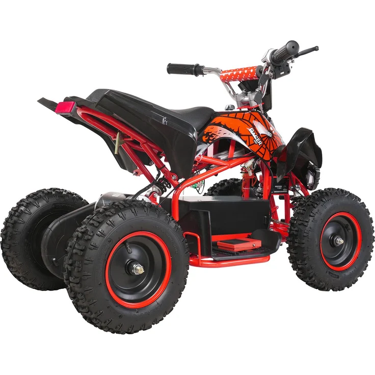 Elektro Quad Miniquad Kinder Racer 1000 Watt Pocket Kinderquad Pocketbike ATV (Schwarz Rot) – Bild 2