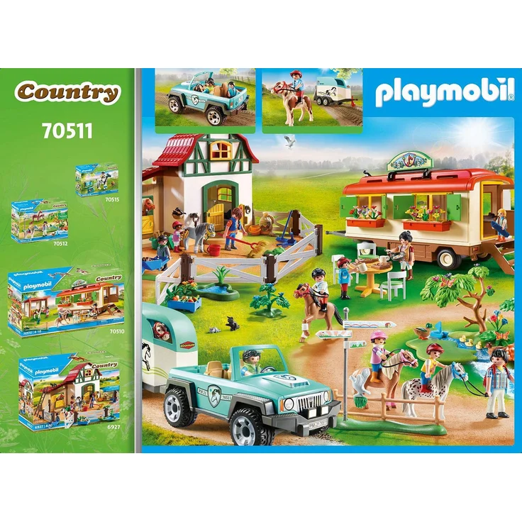 Playmobil Country 70511 'PKW mit Ponyanhänger', 44 Teile, ab 4 Jahren – Bild 4