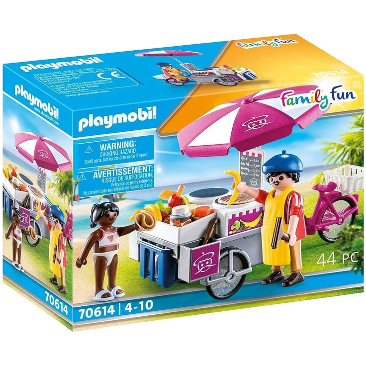 Playmobil Family-Fun 70614 'Mobiler Crêpes-Verkauf', 44 Teile, ab 4 Jahren
