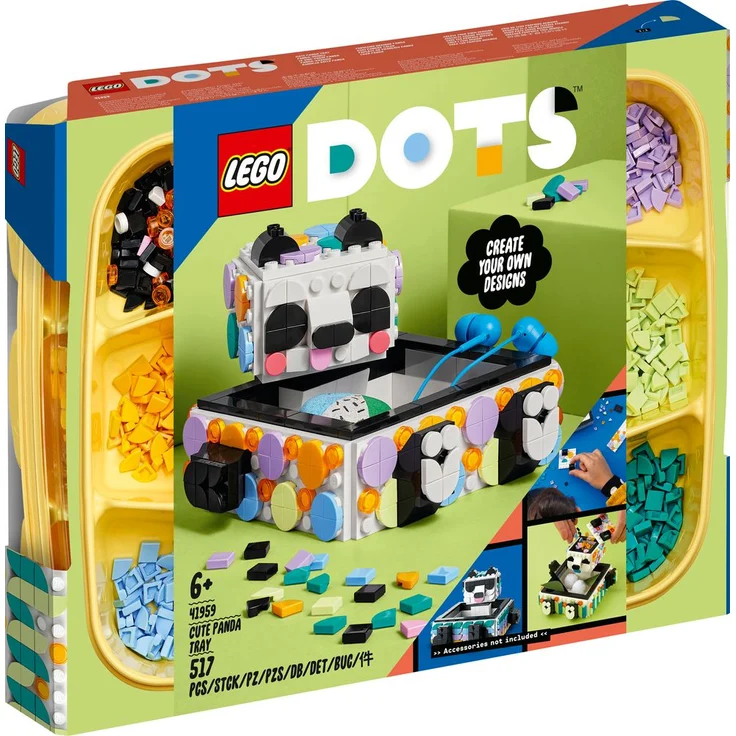 LEGO DOTS 41959 'Panda Ablageschale', 517 Teile, ab 6 Jahren - Preisvergleich – Bild 4