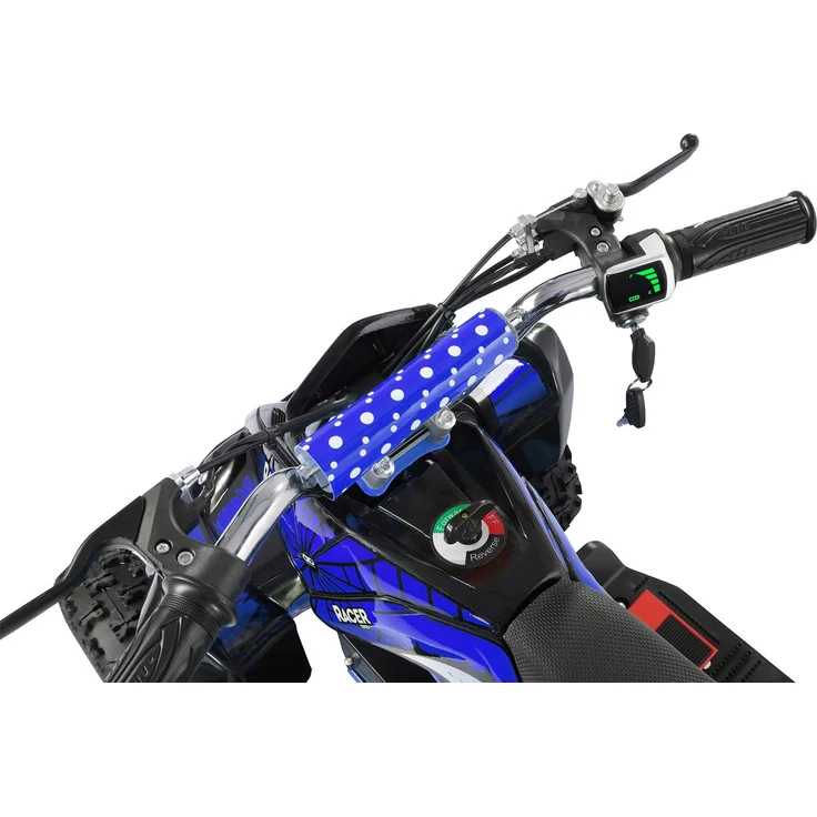 Elektro Quad Miniquad Kinder Racer 1000 Watt Pocket Kinderquad Pocketbike ATV (Schwarz/Blau) – Bild 4